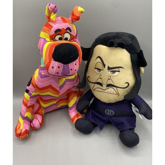 Standing Scooby-Doo Chevron Pattern & Dick Dastardly Plush - Picture 1 of 8